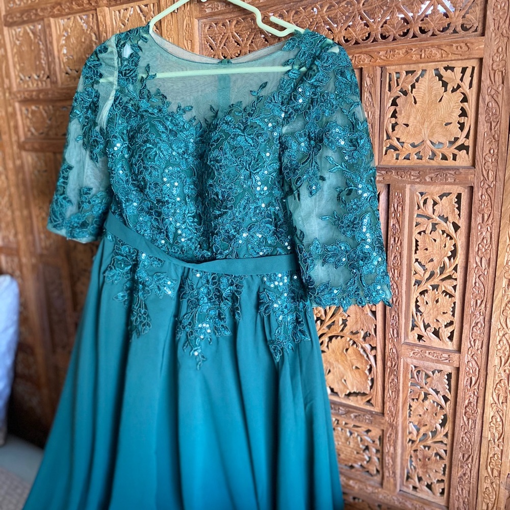 Forest Green Cocktail Dress